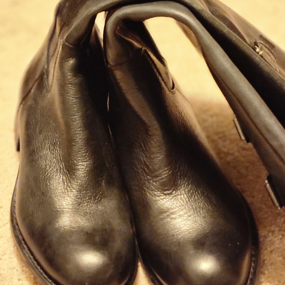 Franco Sarto Black Leather Boots